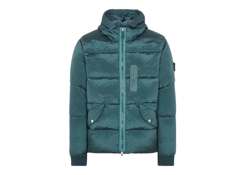 Stone Island 43619 Nylon Metal In ECONYL Regenerated Nylon Down Jacket Dark Teal Green