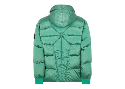 Stone Island 43619 Nylon Metal In ECONYL Regenerated Nylon Down Jacket Light Green