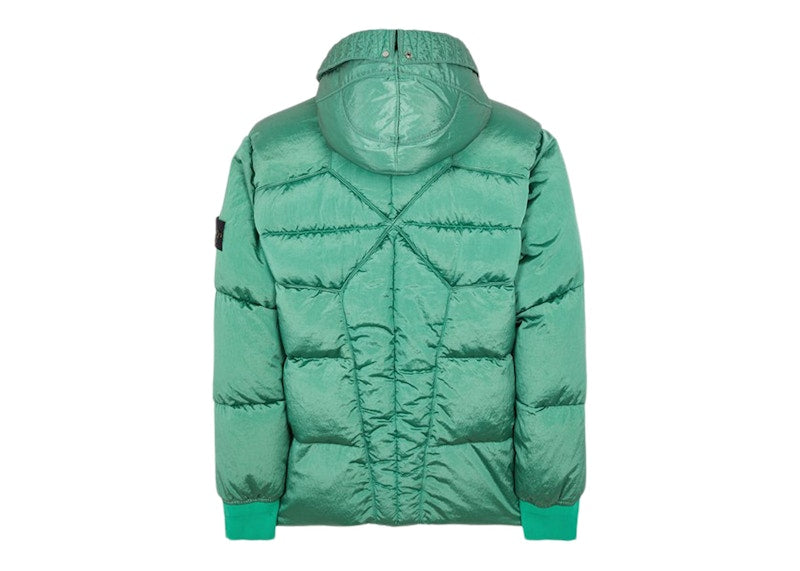 Stone Island 43619 Nylon Metal In ECONYL Regenerated Nylon Down Jacket Light Green