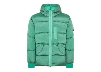Stone Island 43619 Nylon Metal In ECONYL Regenerated Nylon Down Jacket Light Green
