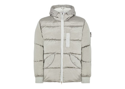 Stone Island 43619 Nylon Metal In ECONYL Regenerated Nylon Down Jacket Pearl Gray