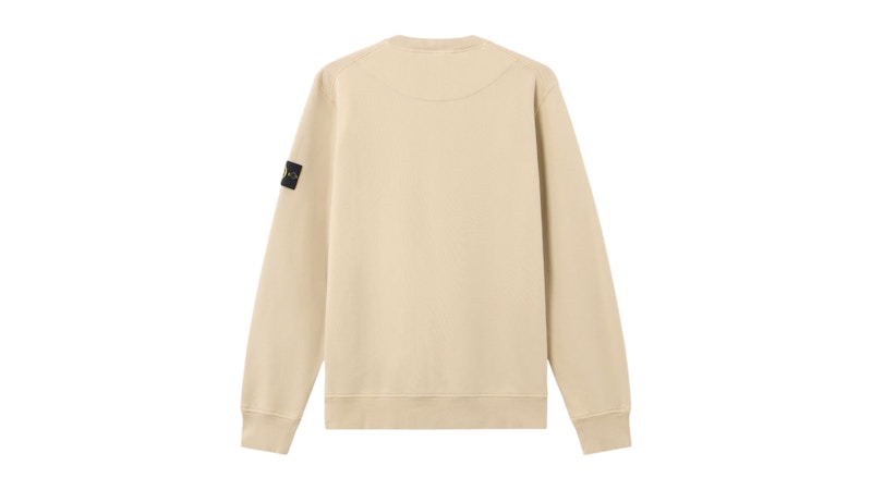 Stone Island 6100060 Organic Cotton Fleece Regular Fit Crewneck Sweatshirt Desert