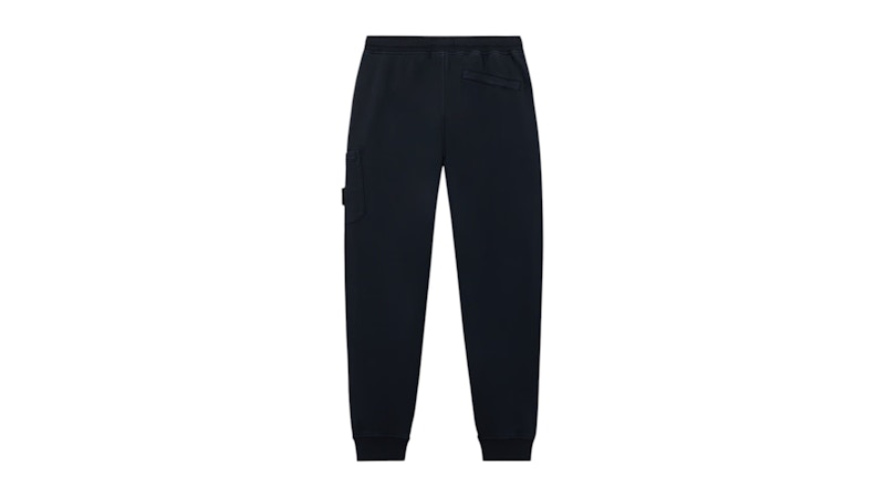 Stone Island 6200010 Organic Cotton Fleece Slim Fit Joggers Navy Blue