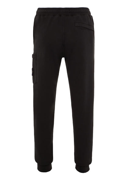Stone Island 64520 Brushed Cotton Fleece Slim Fit Sweatpant Black