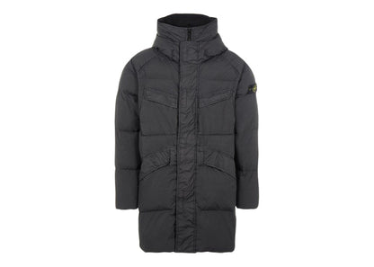 Stone Island 70123 Garment Dyed Crinkle Reps NY Down-TC Coat Black