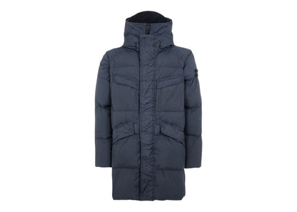Stone Island 70123 Garment Dyed Crinkle Reps NY Down-TC Coat Blue