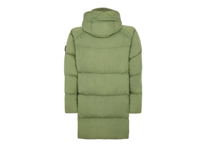 Stone Island 70123 Garment Dyed Crinkle Reps NY Down-TC Coat Olive Green