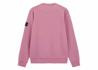 Stone Island Brushed Organic Cotton Crewneck Rose Quartz