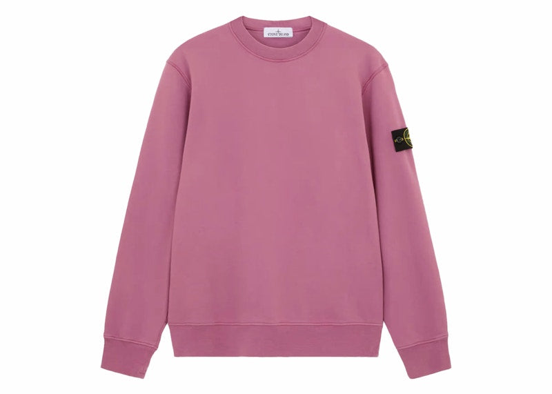 Stone Island Brushed Organic Cotton Crewneck Rose Quartz
