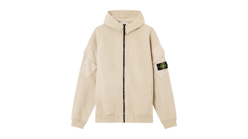 Stone Island Brushed Organic Cotton Fleece 6100009 Sweatshirt Desert