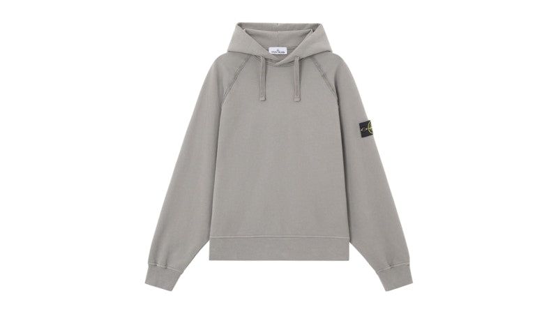 Stone Island Brushed Organic Cotton Fleece 6100023 Sweatshirt Cement