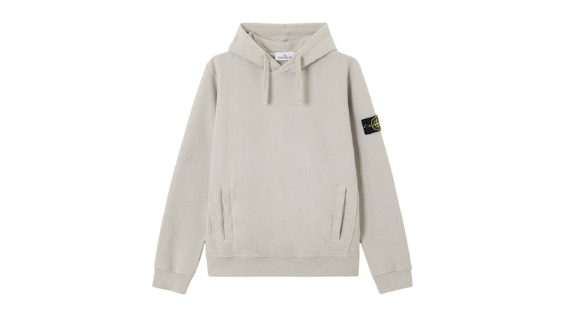 Stone Island Brushed Organic Cotton Fleece 6100029 Sweatshirt Pearl Grey