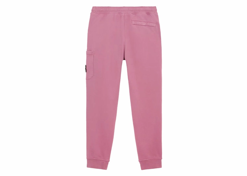 Stone Island Brushed Organic Cotton Joggers Rose Quartz