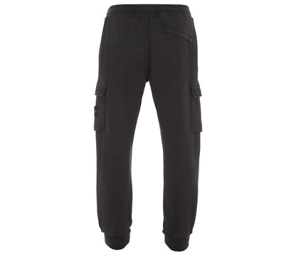 Stone Island Cargo Fleece Joggers Black