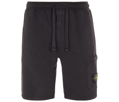 Stone Island Cargo Fleece Shorts Black
