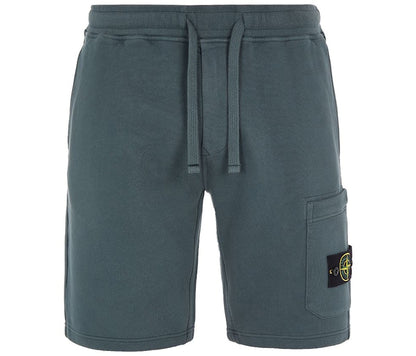 Stone Island Cargo Fleece Shorts Dark Teal Green