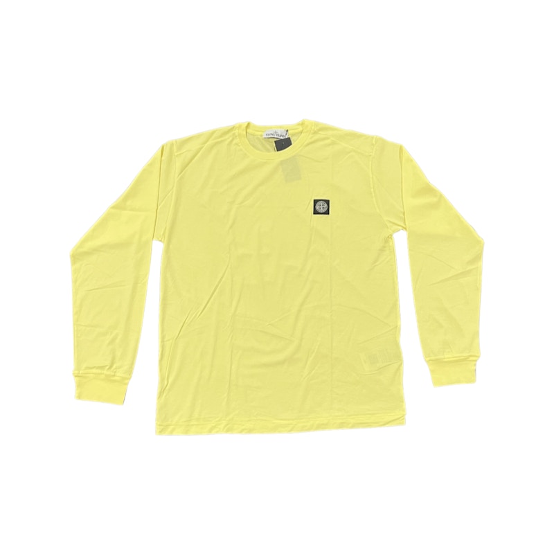 Stone Island Chest Logo L/S T-shirt Mellow Yellow