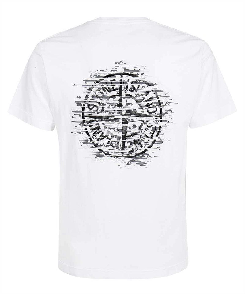 Stone Island Chest and Back Logo T-shirt White