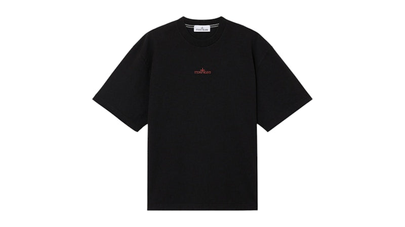 Stone Island Combed Organic Cotton Jersey 2100021 T-shirt Black
