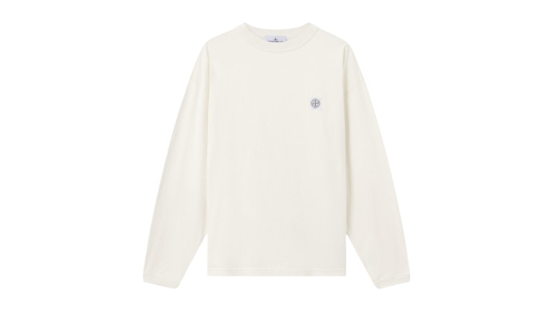 Stone Island Combed Organic Cotton Jersey 2100024 T-shirt Ivory