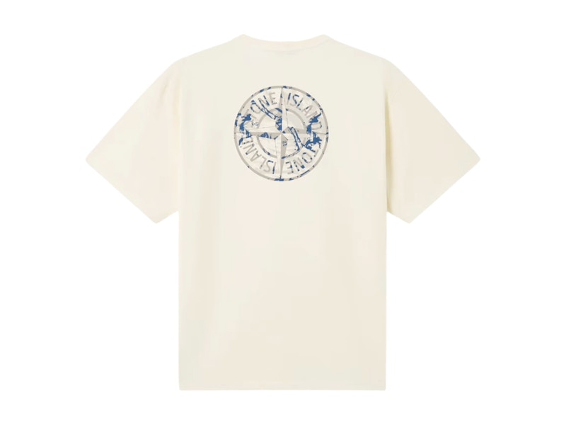 Stone Island Combed Organic Cotton Jersey 21002RC T-shirt Ivory
