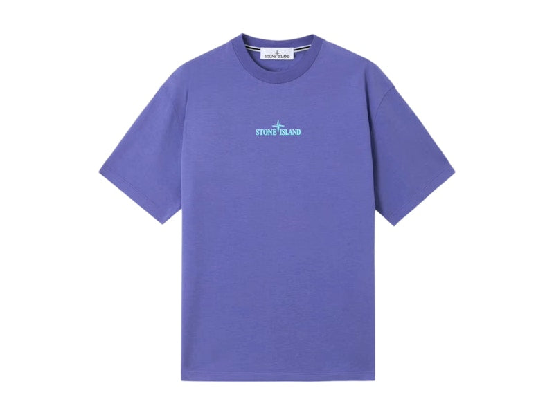 Stone Island Combed Organic Cotton Jersey T-shirt Lavender