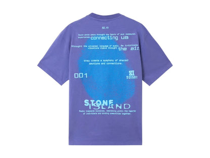 Stone Island Combed Organic Cotton Jersey T-shirt Lavender