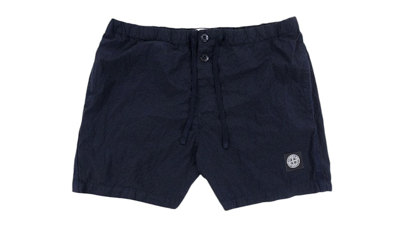 Stone Island Compass Logo Swim Shorts Navy Blue