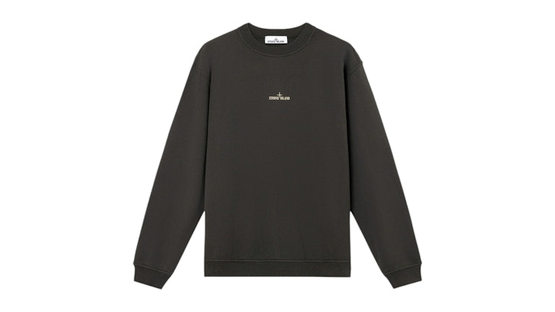 Stone Island Cotton Fleece 6100018 Sweatshirt Lead Grey