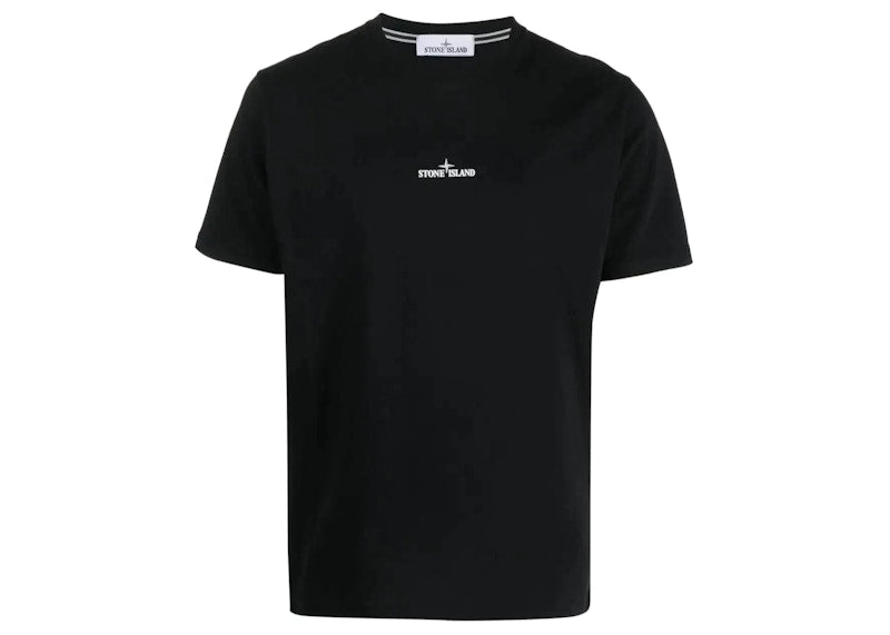 Stone Island Embroidered T-Shirt Black