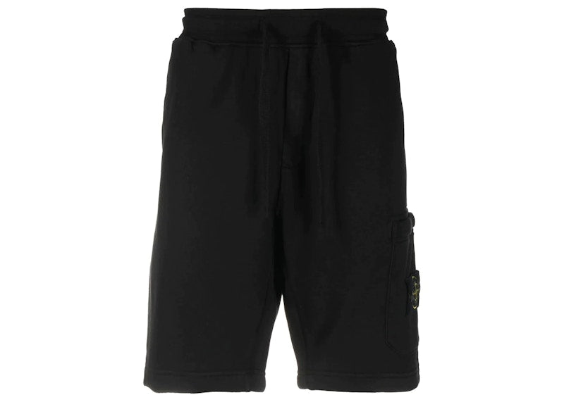 Stone Island Felpa Bermuda Shorts Black