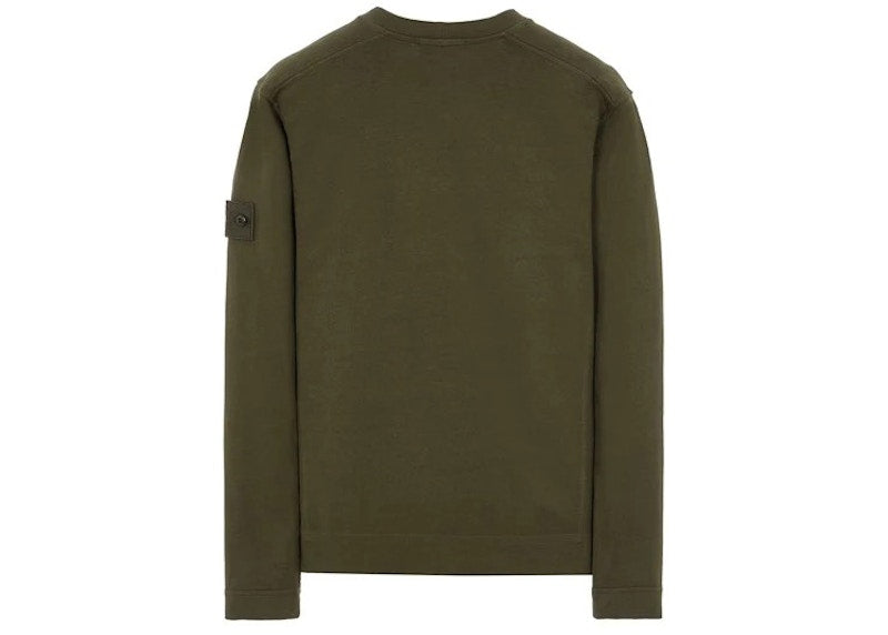 Stone Island 611F3 Felpa Ghost Crewneck Military Green