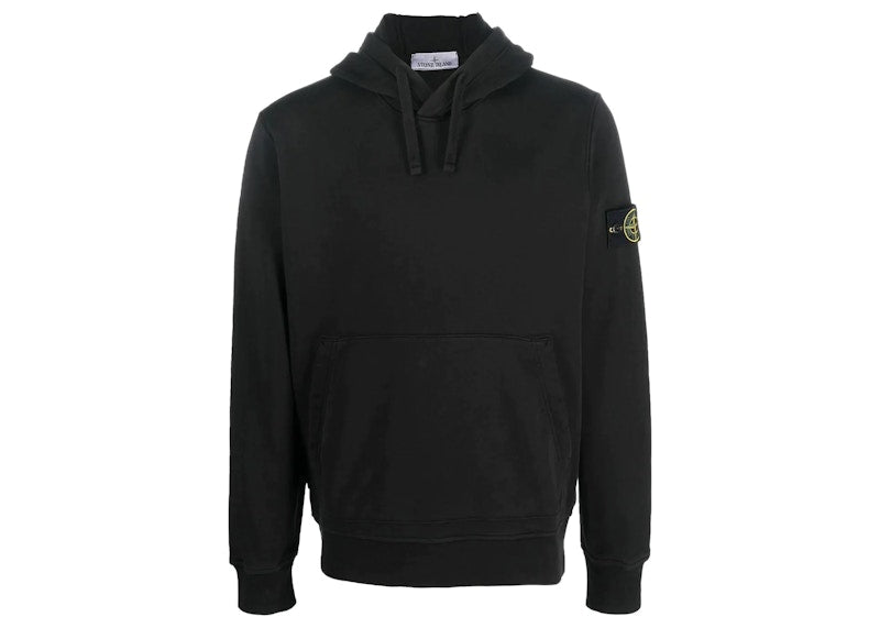 Stone Island 64151 Felpa Drawstring Hoodie Black