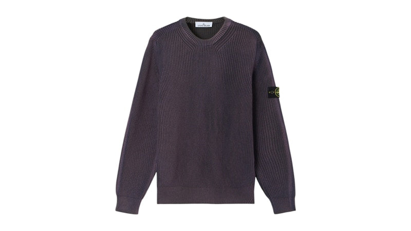 Stone Island FishermanS Rib Organic Cotton Two-Colour Spray 5100016 Sweater Amaranth