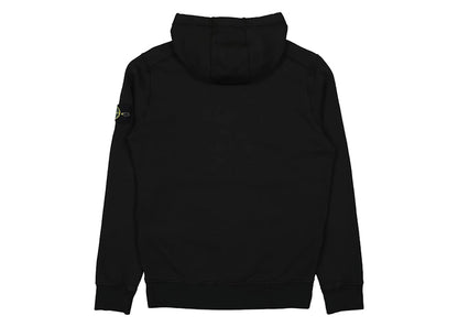 Stone Island Fleece Garment Dyed Hoodie Dark Blue