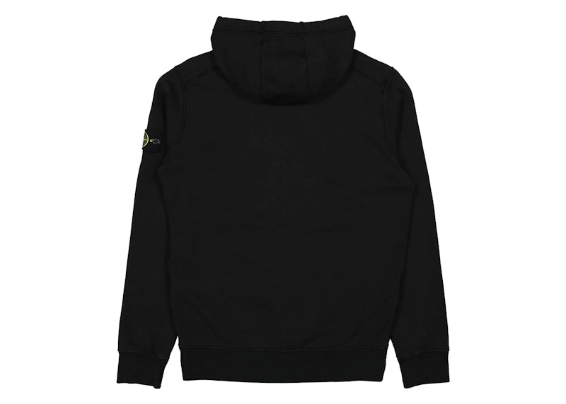 Stone Island Fleece Garment Dyed Hoodie Dark Blue
