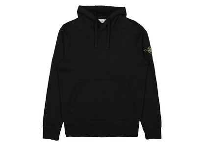 Stone Island Fleece Garment Dyed Hoodie Dark Blue