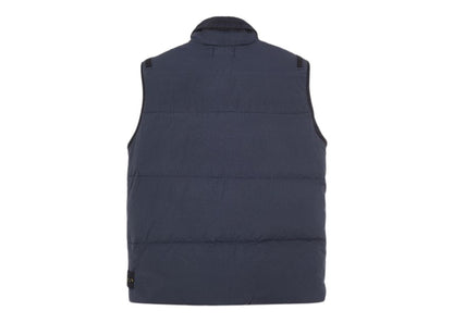 Stone Island G0123 Garment Dyed Crinkle Reps R-NY Down Gilet Blue