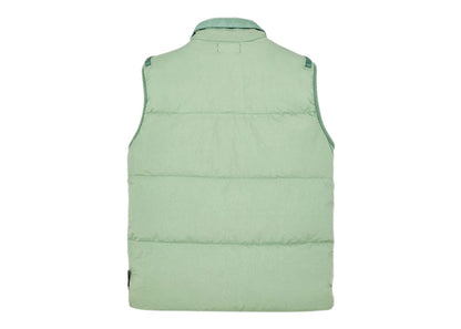 Stone Island G0123 Garment Dyed Crinkle Reps R-NY Down Gilet Sage Green
