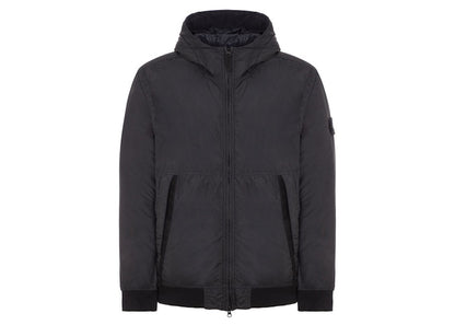 Stone Island Garment Dyed 40823 Crinkle Reps Recycled Nylon Primaloft-TC Jacket Black