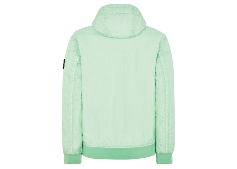 Stone Island Garment Dyed 40823 Crinkle Reps Recycled Nylon Primaloft-TC Jacket Light Green