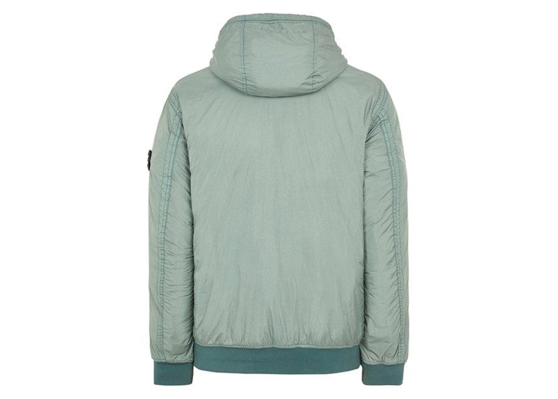 Stone Island Garment Dyed 40823 Crinkle Reps Recycled Nylon Primaloft-TC Jacket Sage Green