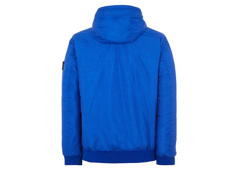 Stone Island Garment Dyed 40823 Crinkle Reps Recycled Nylon Primaloft-TC Jacket Ultramarine Blue