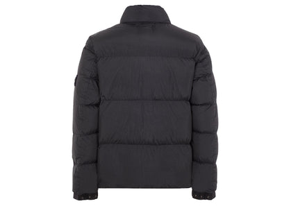 Stone Island Garment Dyed 40623 Crinkle Reps Recycled Nylon Jacket Black