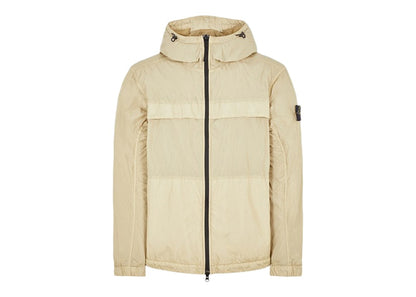 Stone Island Garment Dyed Hooded Jacket Sand
