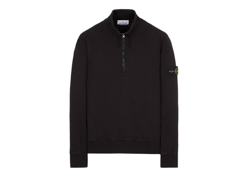Stone Island Half-Zipper Sweatshirt Black