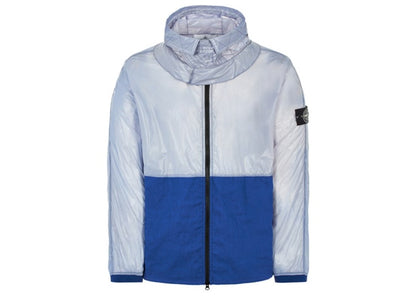 Stone Island Heat Reactive Lamy Cotton Linen Tela Jacket Blue