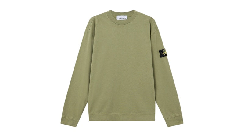 Stone Island Heavy Cotton Jersey 6100075 Sweatshirt Sage Green
