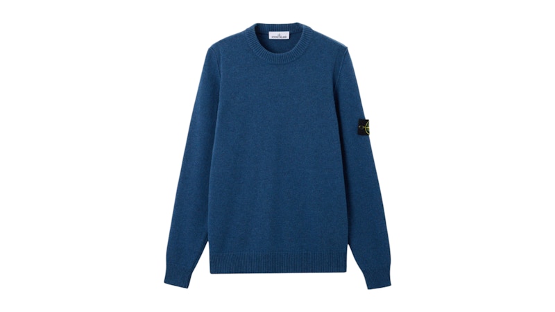 Stone Island Lambswool 5100072 Sweater Steel Blue