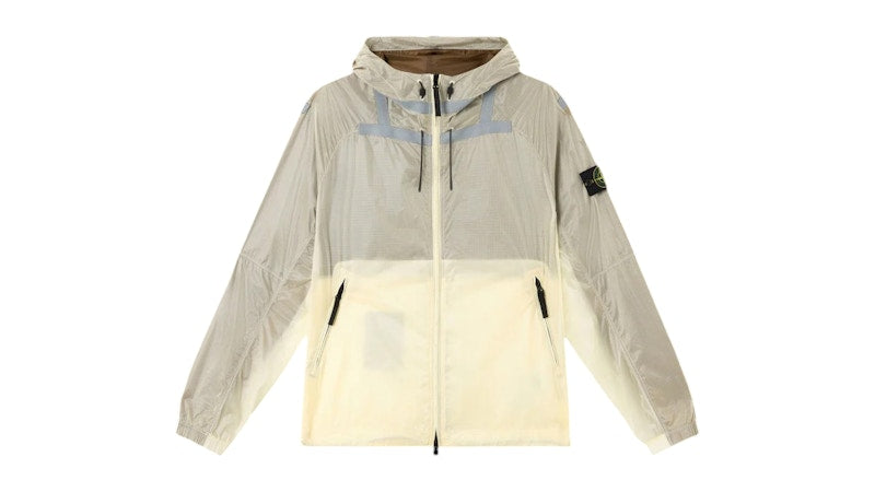 Stone Island Light Hooded Jacket Reflective Ivory